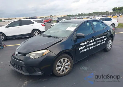 2015 Toyota Corolla Le из США, поврежденный, VIN 2T1BURHE9FC319218